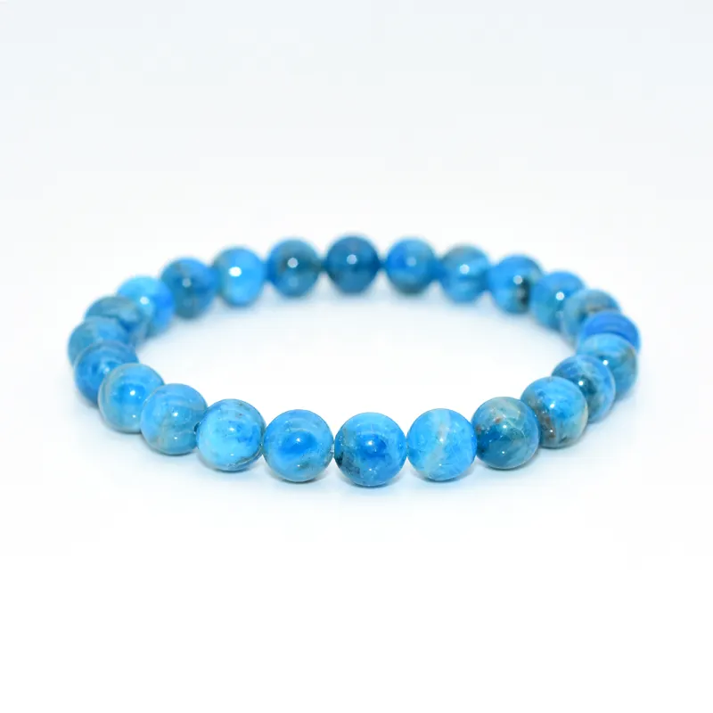 Trade Insurance Natural Stone Jewelry 4/6/8/10/12MM Buddha Apatite Stone Beads Bracelet