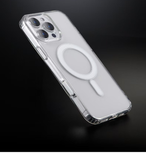 Funda magnética transparente y a prueba de golpes para iPhone 16, con botón táctil dinámico para la cámara del Apple 17 Pro Max - Product Image 1