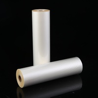 Rouleau de film de laminage thermique transparent doux au toucher en PET Bopp de 330 mm * 200 m * 25 microns pour verre laminé