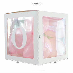 Decorazioni per Feste, Palloncini a Forma di Blocco per <span class=keywords><strong>Primo</strong></span> <span class=keywords><strong>Compleanno</strong></span>, Lettera ONE, Decorazioni per Baby Shower, Scatole di Palloncini per <span class=keywords><strong>Primo</strong></span> <span class=keywords><strong>Compleanno</strong></span> - Product Image 5