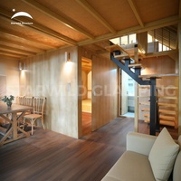 Tente Starwild d'extérieur étanche en acier à double couche pour loft Resort de luxe à deux étages Glamping Safari Hotel Lodge Tente
