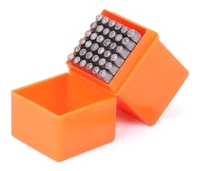 36 Pcs Letter & Number Steel Punch Set, English Alphabet and Numerals Metal Stamping Punch Tools