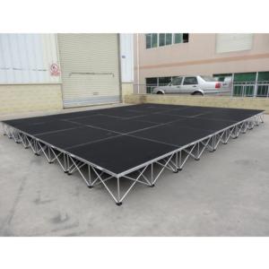 Scène de spectacle légère 4x4 pieds en alliage d'aluminium pour événements extérieurs, portable et facile à assembler - Product Image 4