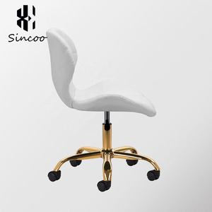 Manufacturer Pu <b>Leather</b> Padded Beauty Salon Technician Chair Height Adjustable Metal Nail Salon High Back Swivel Tool Chairs - Product Image 2