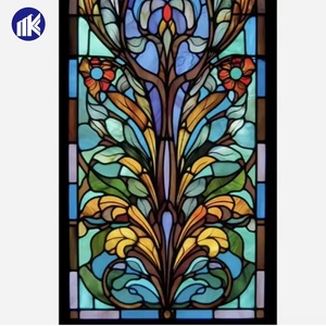 Diy <strong>Large</strong> <strong>Stained</strong> <strong>Glass</strong> windows Kits for Wooden Doors Hand Made Factory Price Decorative Panel for Front Door <strong>Stained</strong> <strong>Glass</strong>