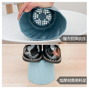 Rip Thickened Plastic Flower Pot Large Size With <b>Tray</b> Breathable Desktop Planter Modern Style Durable For Flower Green <b>Plant</b> - Product Image 1