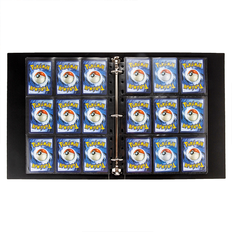 270 карманы бейсбольная карточка связующего рукава 9 карманов, загружающий коллекционная карточная связующего держатель совместим с Футбол Спорт карты