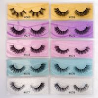 Faux cils 6D en vison synthétique, naturels, épais, volume 3D, style européen et américain, vente en gros, prêts à être expédiés