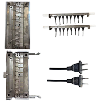 Moule d'injection personnalisé pour fiche d'alimentation plate à 2 broches, norme GB, en plastique, pour boîtier de fiche de câble