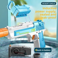 Pistolet à eau électrique transfrontalier Desert Eagle en plastique, jouet pour enfants, pistolet à eau d'été à grande capacité avec système de tir manuel intégré