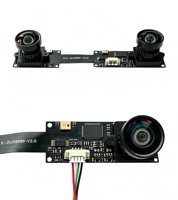 Cámara de Doble Lente con Obturador Rodante Sincronizado, Módulo Binocular USB de 4MP 150 °   Micrófonos de Silicona Dobles de Ángulo Amplio para Visión Estéreo 3D