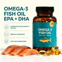Gélules d'Oméga 3 DHA OEM ODM Marque Privée Vente en Gros Huile de Poisson des Grands Fonds EPA DHA 2000mg pour Autres Compléments Alimentaires