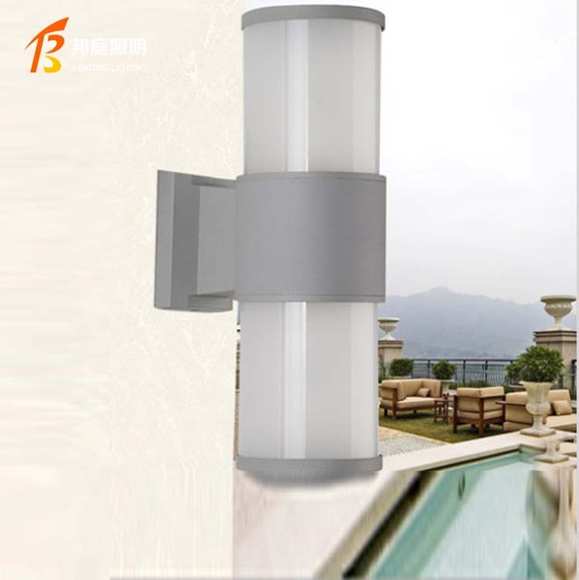 Outdoor Ip65 Waterproof Wall Lamps Exterior Garden Long Strip LED Wall Light