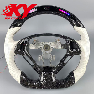 Volante Deportivo Personalizado de Fibra de Carbono Forjado con LED para Infiniti G37, Compatible con Infiniti G20 G25 G30 G35 2007-2015 - Product Image 1