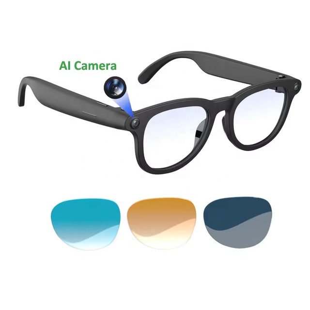 Trending 2026 SG70 Wireless AI Smart Glasses with Dual Camera 480P Video Recording IPX-4 Waterproof & Real-time Translation