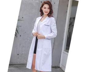 Vêtements de <span class=keywords><strong>travail</strong></span> de laboratoire <span class=keywords><strong>d</strong></span>'<span class=keywords><strong>esthéticienne</strong></span> dentaire orale pour hommes et femmes vêtements de <span class=keywords><strong>travail</strong></span> de médecin à long manteau blanc personnalisé en gros - Product Image 4