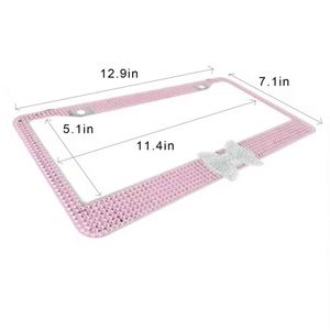 Custom Bling Rhinestone 1923 Tag Phi Delta Kapp Nspdk License Plate <b>Frame</b> - Product Image 1