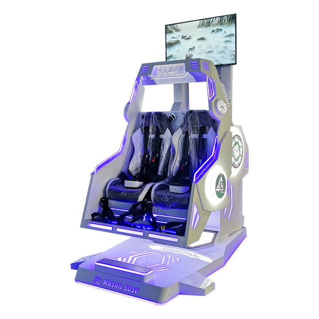 Amusementi Park Coin Operated Exciting Roller Coaster 360 VR Motion Simulator Virtual Reality Gaming Chair With Rotation