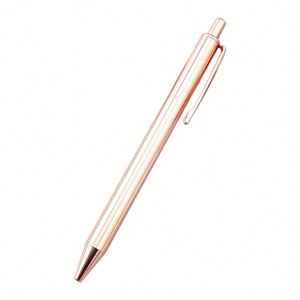 Rose Gold Metal Click Pen Which Is Office Supplies Custom Engraved Ballpoint Pens for Promotional <b>Gifts</b> & <b>Stationery</b> - Product Image 4