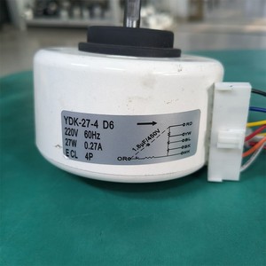 มอเตอร์พัดลมแอร์ Chigo YDK-27-4 D6 220V 27W 60Hz 4P หมุนย้อนกลับ มอเตอร์ภายใน - Product Image 1
