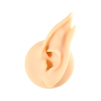 Nouveau modèle d'oreille d'elfe transfrontalier en gel de silicone souple, mannequin réaliste pour présentation de piercing d'oreille, accessoire de démonstration, modèle Yiwu
