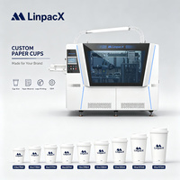 Petite machine à fabriquer des gobelets en papier, équipement de production de gobelets à café pour l'Italie et Alibaba, machine compacte de production de gobelets en papier