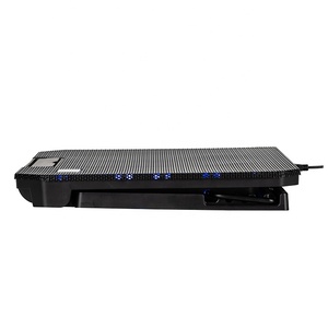 HV-F2030 HAVIT Support de refroidissement <span class=keywords><strong>pour</strong></span> ordinateur <span class=keywords><strong>portable</strong></span> en maille de fer réglable en hauteur avec LED - Product Image 5