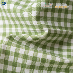 Tissu en <span class=keywords><strong>coton</strong></span> et <span class=keywords><strong>lin</strong></span> européen à carreaux, doux et lavé, style rétro, pour robes, serviettes et textiles - Product Image 3