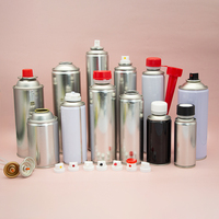 Vente en gros de bidons aérosols métalliques vides pour remplissage de désodorisants de voiture et nettoyants, flacons pulvérisateurs en métal, bidons aérosols vides