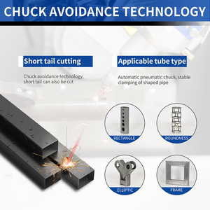 Hệ thống ống đường kính lớn Thiết bị cắt ống sợi laser cho các thành phần hợp kim thép không gỉ-bánh răng cho kiến trúc - Product Image 5