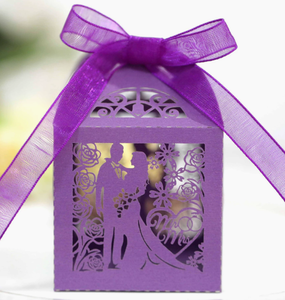 Boîte à chocolat pour couple de mariage DAMAI, cadeau de fête de mariage, ruban en satin, impression UV, romantique, retour de mariage, Ramadan, Diwali - Product Image 5