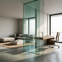 Meilleur verre flotté trempé transparent haute transparence, sûr, durable et solide pour murs-rideaux industriels, façades de bâtiments, fenêtres et portes