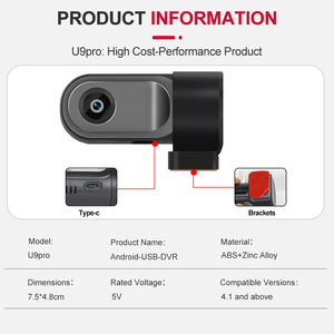 กล้องติดรถยนต์ Navihua U9 รุ่น DVR ความละเอียด 1080P หน้าจอ TFT พร้อมระบบบันทึกภาพกลางคืน มุมมองกว้าง บันทึกแบบวนซ้ำ ใช้งานได้ทันที - Product Image 1