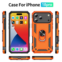 Prix Usine – Support de Téléphone Magnétique 360° en Métal avec Anneau pour Doigt et Béquille, Coque de Protection pour iPhone 18 Pro/18 Pro Max/17/Air/16/15