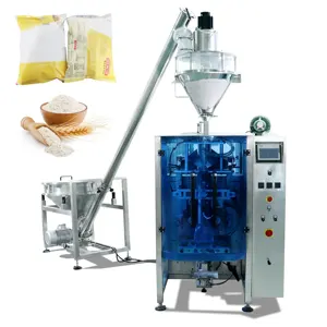 Automatic powder bag filling and sealing packing machine full auto food dry fine flour auger packaging machinery price for sale