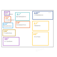 Pantalla Digital de 4 Pulgadas para Uso en Interiores, Actualización Rápida, Resolución 480x800, Bajo Consumo, SPI Epaper, IP65, Basado en la Nube