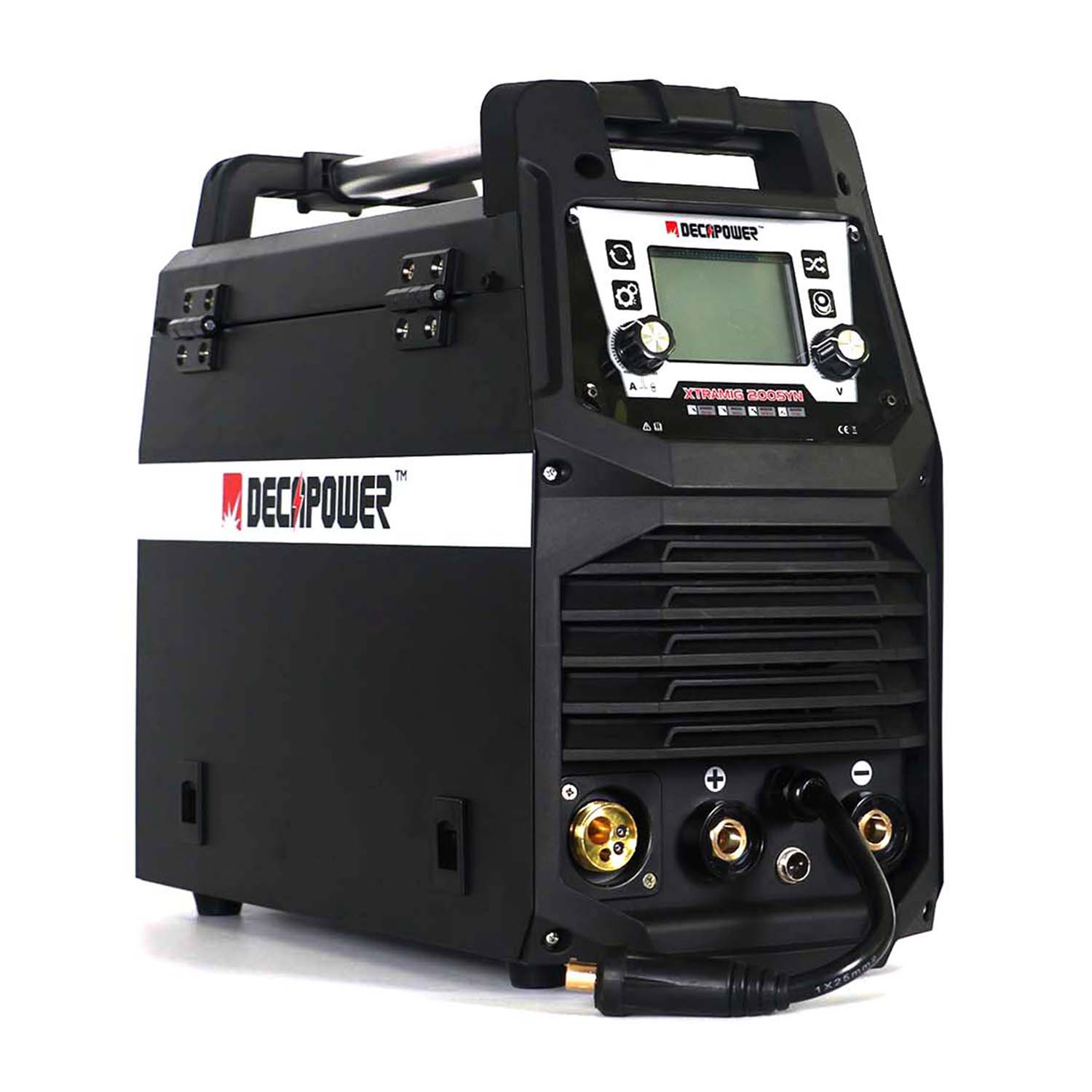 Decapower المحمولة synergic العاكس igbt Mig mag tig mma 200A Co2 الغاز gasless آلة لحام