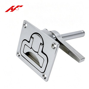 Hydro Marine Yacht Stainless Steel <b>Hose</b> Floor Buckle Hatch Latch Flush Turning Lift Handle and Ring Turning <b>Lock</b> Hardware Access - Product Image 2