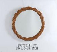 Miroir sur pied de table, accessoire d'intérieur économique, 19,69*10,16*19,05 CM, miroir en métal argenté pour salon