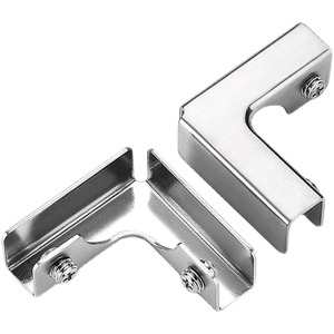 Clip en acier inoxydable 304 pour verre, en forme de L, en forme de T, en forme de croix, protection d'angle pour fixation de verre, carrelage, aquarium, renforcement - Product Image 2