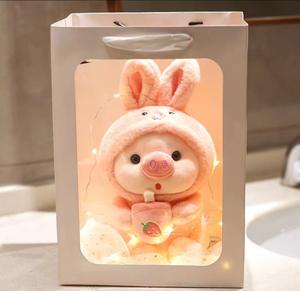 Boneca de Pelúcia de Porquinho de Chá com Leite, Brinquedo Fofo para Presente de Aniversário Infantil - Product Image 3