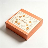 Boîte à biscuits en papier colorée de qualité supérieure en gros avec plateau pour sauce chocolatée, emballage personnalisé pour pâtisseries