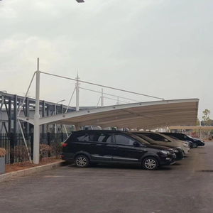 Customizable <b>Sunshade</b> Waterproof Wind-Resistant PVDF Tensile Structure Cantilever Parking Shade Canopy - Product Image 2