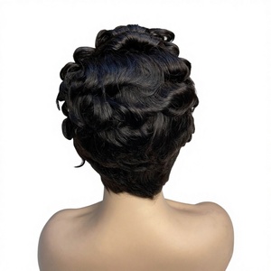 Perruque en dentelle frontale en <span class=keywords><strong>cheveux</strong></span> humains vierges vietnamiens avec dentelle HD transparente sans colle, nœuds décolorés pour femmes noires - Product Image 4