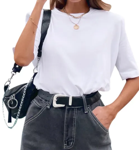 Gran oferta de verano 2023, nuevo chaleco sin mangas para mujer, Camiseta holgada de Color sólido con cuello redondo para mujer, camiseta con hombrera para mujer - Product Image 6