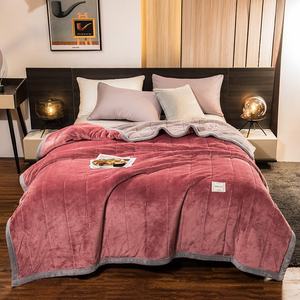 Moderno personalizzato tutti amano all'ingrosso a buon mercato di visone di alta qualità arazzo coperta da viaggio - Product Image 1