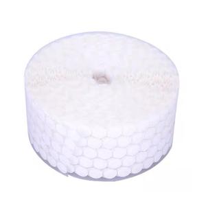 Gancho autoadhesivo reutilizable ecológico y lazo Punto redondo Cinta transparente Fuerza Doble cara para accesorios - Product Image 1