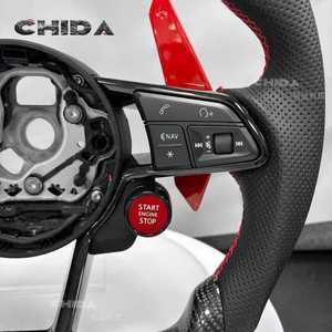 Volante de Fibra de Carbono Negro Mejorado para Automóviles <span class=keywords><strong>Audi</strong></span>, Compatible con <span class=keywords><strong>A1</strong></span>/A3/A4/B9/A5/A6/A7/C7/Q5/S5/S9/Q3/Q7/RS3/RS5-GKHIR - Product Image 3