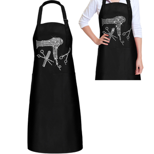 Tablier de cuisine imperméable et anti-huile en LDPE, modèle OEM WXC-1022, avec logo personnalisé, impression intégrale et poche, pour usage en cuisine. - Product Image 2