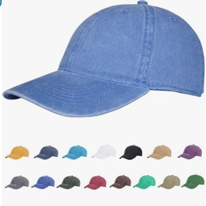 Washed Cotton Plain Baseball Caps Adjustable Unstructured Soft Blank Casual Dad Ball <b>Hats</b> for Men Women - Product Image 6